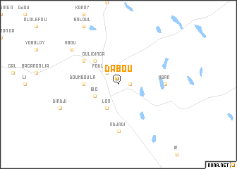 map of Dabou