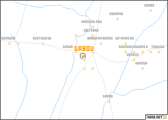 map of Dabou