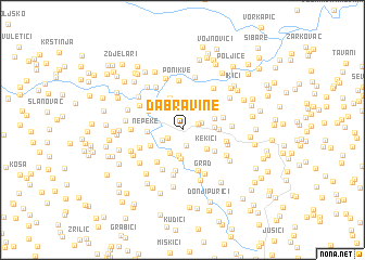 map of Dabravine