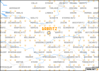 map of Däbritz