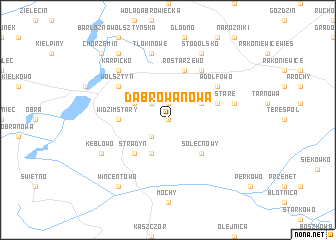 map of Dąbrowa Nowa