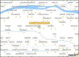 map of Dąbrowa Nowa