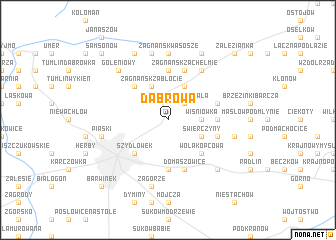 map of Dąbrowa