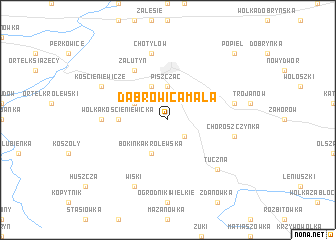 map of Dąbrowica Mała