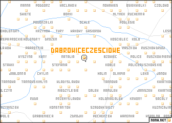 map of Dąbrowice Częsciowe