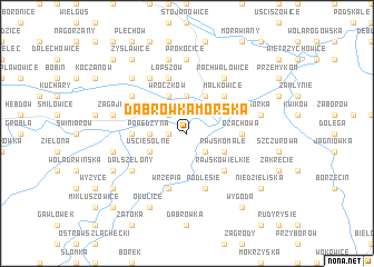map of Dąbrówka Morska