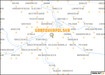 map of Dąbrówka Polska