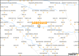 map of Dąbrówka