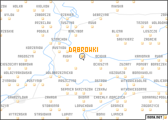 map of Dąbrówki