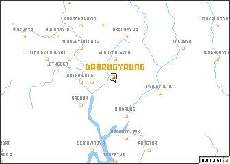 map of Dabrugyaung