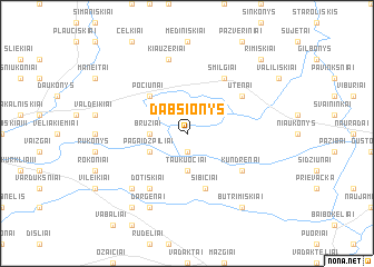 map of Dabšionys