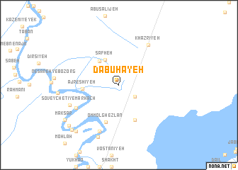 map of Dābūḩayeh