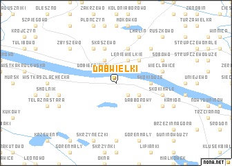 map of Dąb Wielki
