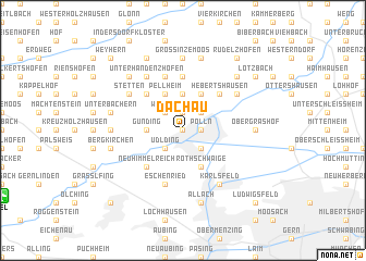 map of Dachau