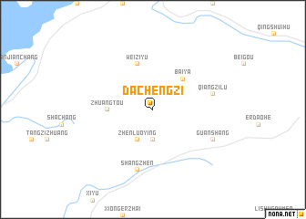 map of Dachengzi