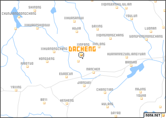 map of Dacheng