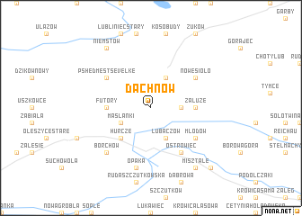 map of Dachnów