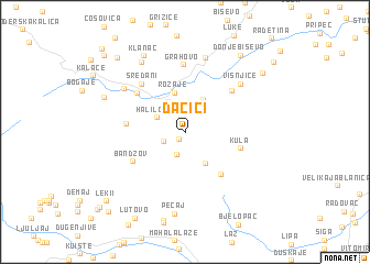 map of Dacići