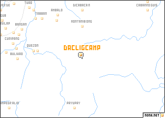 map of Daclig Camp