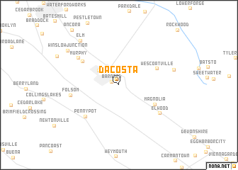 map of Da Costa