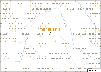 map of Dačov Lom