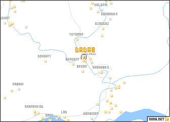 map of Dadāb