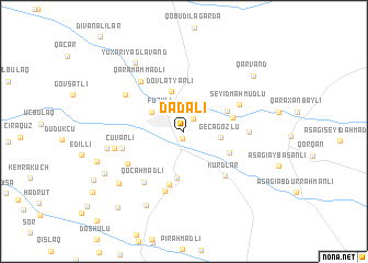 map of Dǝdǝli