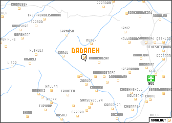 map of Dādāneh