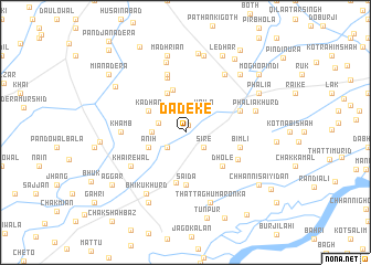 map of Dadeke