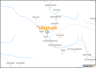 map of Dādenjān