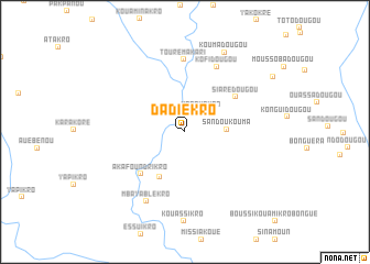 map of Dadiékro