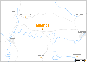 map of Dadingzi
