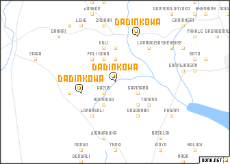 map of Dadin Kowa
