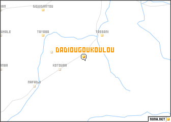 map of Dadiougoukoulou