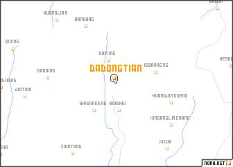 map of Dadongtian