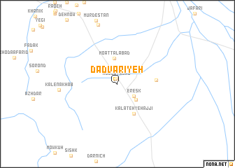 map of Dādvarīyeh