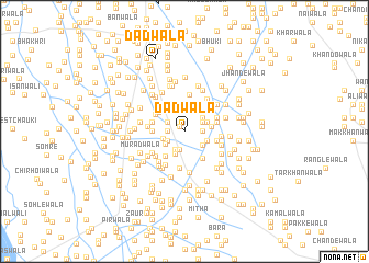 map of Dādwāla