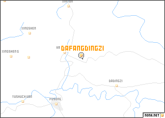 map of Dafangdingzi