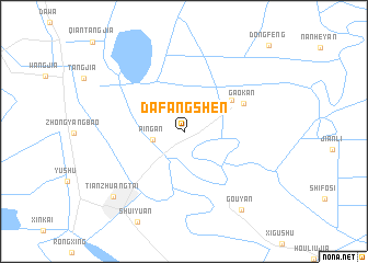 map of Dafangshen