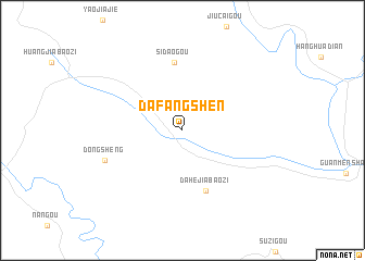 map of Dafangshen