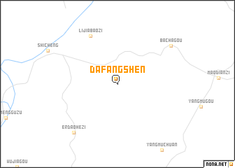 map of Dafangshen