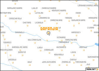 map of Dafanjia