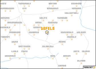 map of Daféla