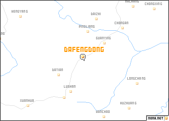 map of Dafengdong