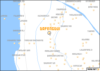 map of Dafengdui