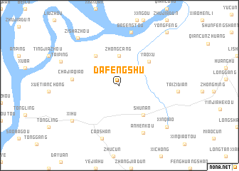 map of Dafengshu