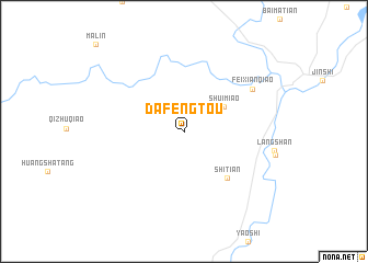 map of Dafengtou