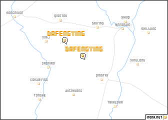 map of Dafengying