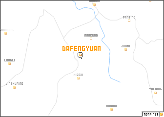 map of Dafengyuan