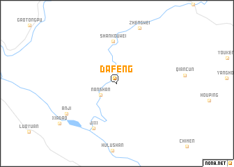 map of Dafeng